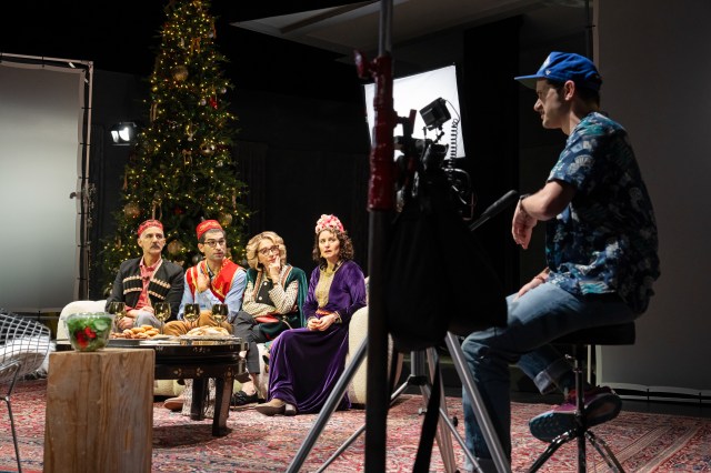 Nael Nacer, Raffi Barsoumian, Andrea Martin, Susan Pourfar, Will Brill in MEET THE CARTOZIANS Photo by Julieta Cervantes