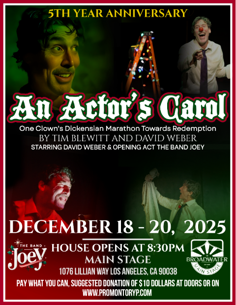 Event Logo: actors carol with text poster