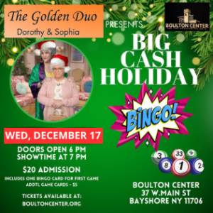The Golden Duo Presents Big Cash Holiday Bingo!