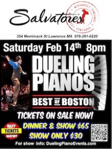 Salvatores Lawrence Dueling Pianos – FEB 14th
