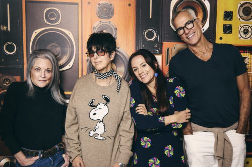 L R Gina Wendkos, Diane Warren, Vikki Stone and Jerry Mitchell 2, Coyote Ugly, photo Jen Rosenstein