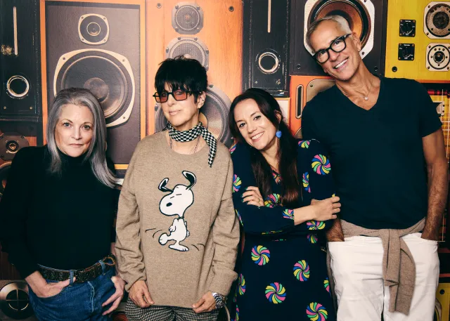 L R Gina Wendkos, Diane Warren, Vikki Stone and Jerry Mitchell 2, Coyote Ugly, photo Jen Rosenstein L R Gina Wendkos, Diane Warren, Vikki Stone and Jerry Mitchell 2, Coyote Ugly, photo Jen Rosenstein