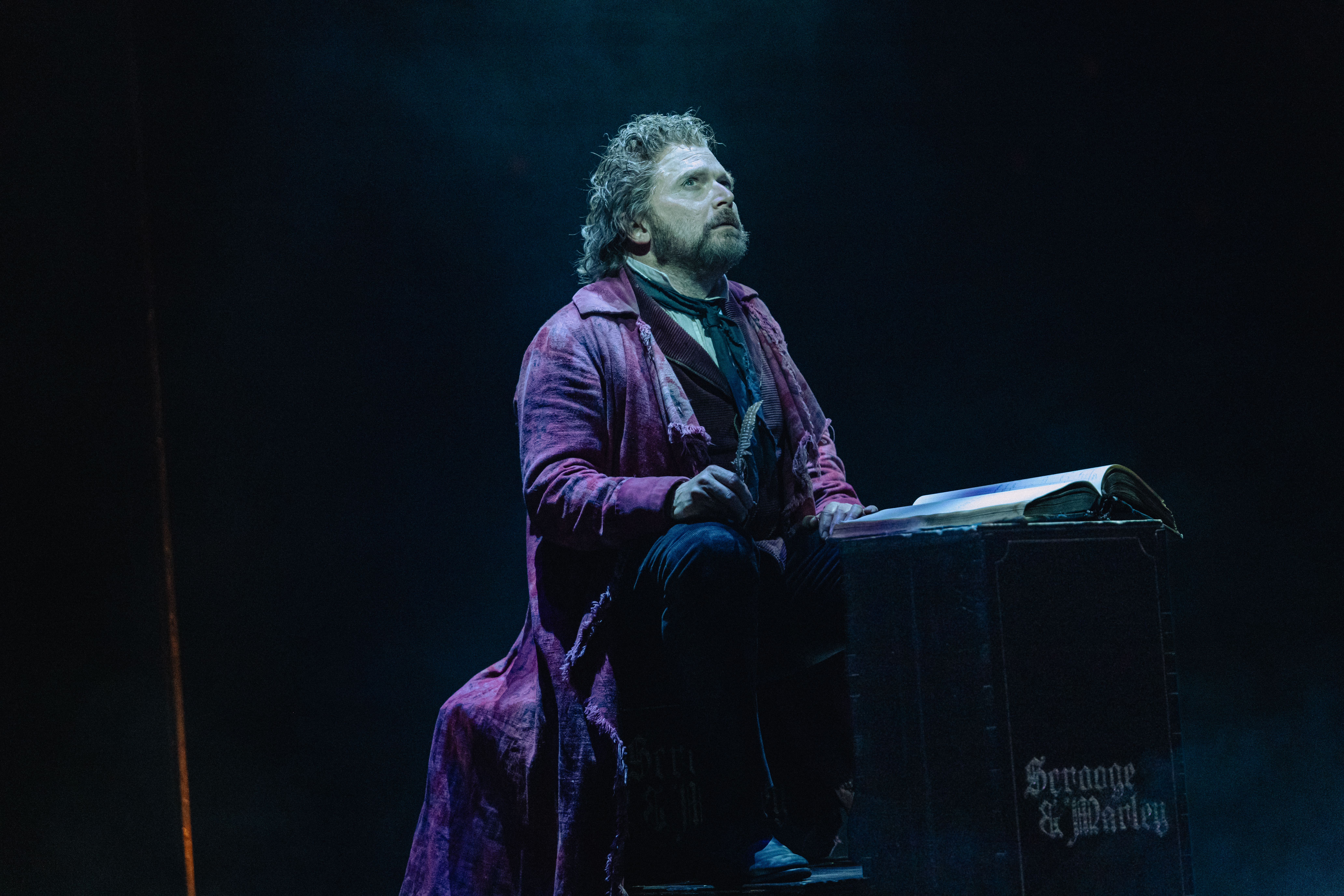 Michael Cerveris in A CHRISTMAS CAROL at Perelman Performing Arts Center (PAC NYC) playing through January 4, 2026. Photo by Andy Henderson