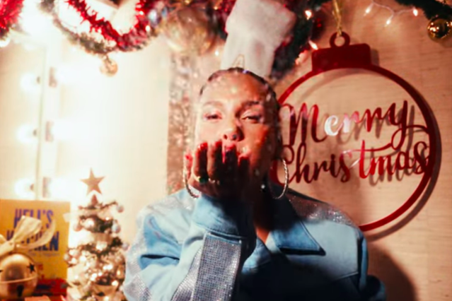 Alicia Keys in new Christmas music video