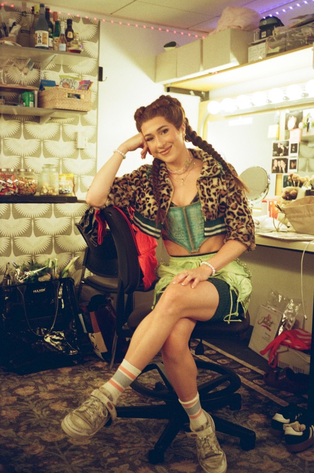 Romy Vuksan backstage at the Sondheim Romy Vuksan backstage at the Sondheim