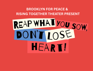 Reap What You Sow, Don’t Lose Heart!