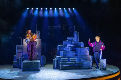 Christiani Pitts and Sam Tutty in Two Strangers (© Matthew Murphy)