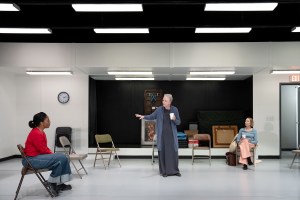 Review: The Dinosaurs, a Time-Jumping Recovery Meeting With Kathleen Chalfant and Elizabeth Marvel