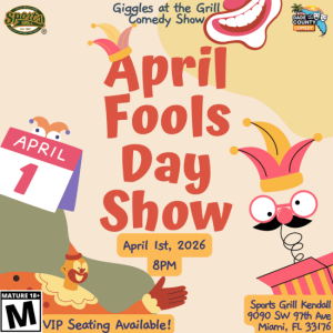April Fools Comedy Show at Sports Grill