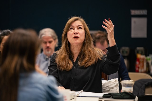 141 Jennifer Tilly The Adding Machine First Rehearsal The New Group Photo by Natalie Powers