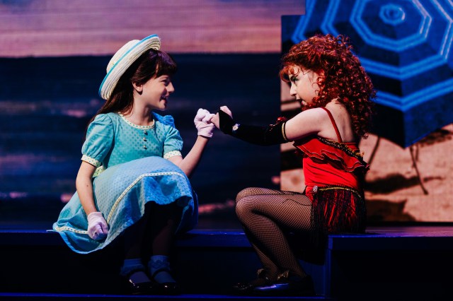 BeachesANewMusical #48 Zeya Grace (left) and Samantha Schwartz (right) as Little Bertie and Little Cee Cee. Credit to Marc J. Franklin