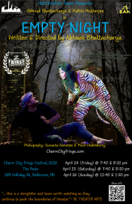 Abhisek Bhattacharya’s play, “Empty Night,” at the Charm City Fringe Festival