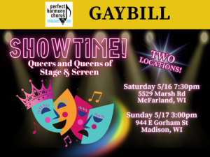 SHOWTIME! Queers and Queens of Stage & Screen (Saturday)