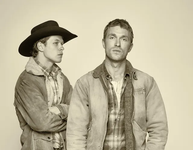 Jack Cameron Kay as Jack Twist and Harrison Ball as Ennis Del Mar (© Jeff Sciortino)
