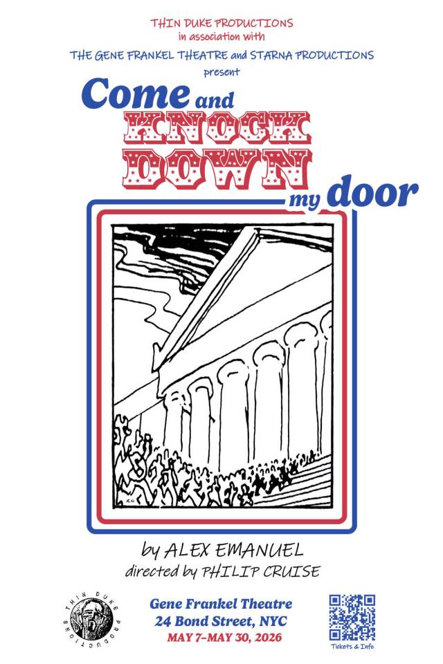 Event Logo: Come and Knock Down My Door Postcard Front