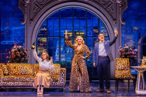 DBH Jennifer Simard, Betsy Wolfe, and Christopher Sieber Photo by Matthew Murphy and Evan Zimmerman