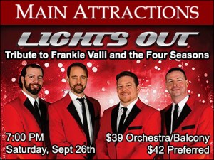 Lights Out – Tribute to Frankie Valli and the Four Seasons
