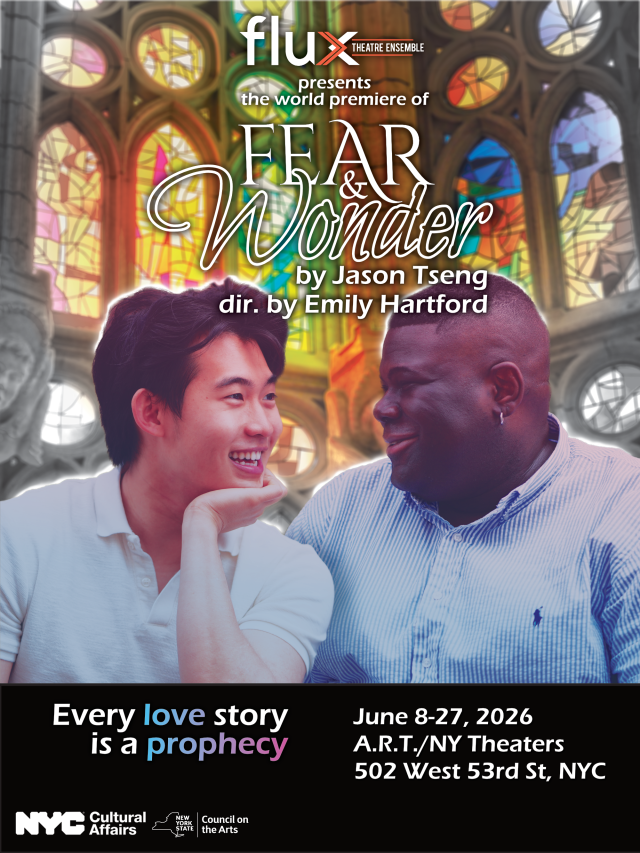 Event Logo: fear wonder poster couple gradient