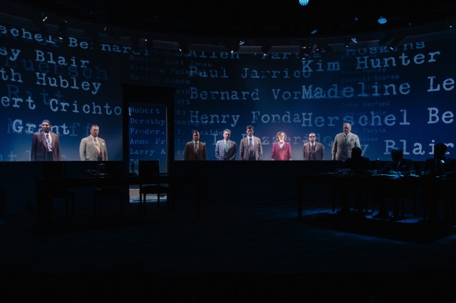 The cast of <i>Are You Now Or Have You Ever Been</i> (© Marc J. Franklin) The cast of <i>Are You Now Or Have You Ever Been</i> (© Marc J. Franklin)