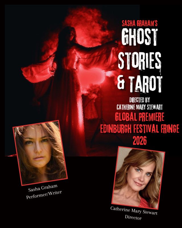 Event Logo: 8x10 Ghost Stories Tarot red borders 8 x 10 in