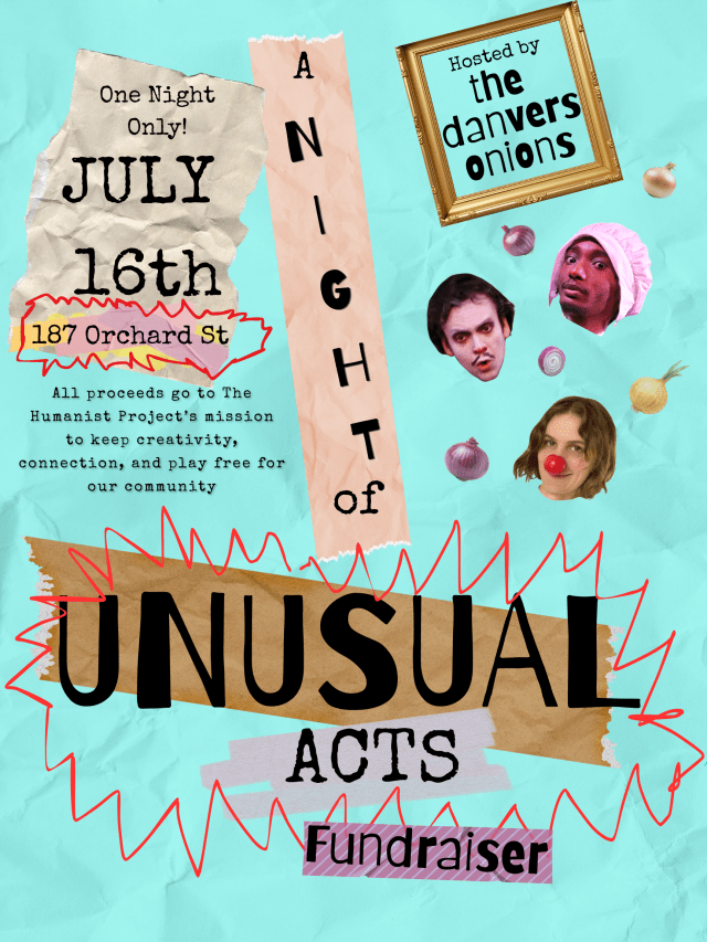 Event Logo: A night of unusual acts poster