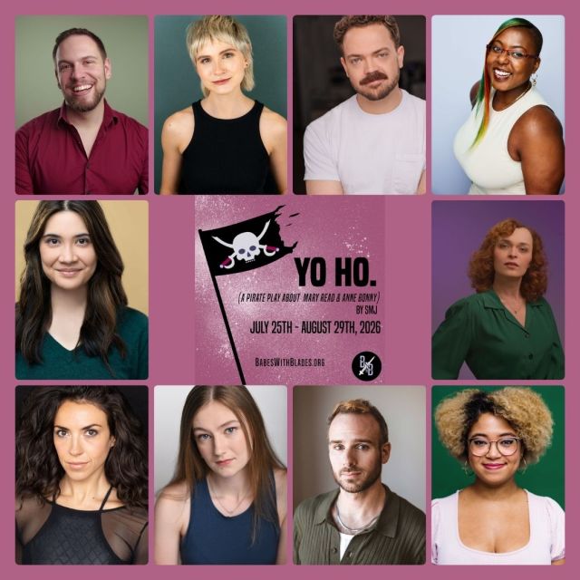 Event Logo: HEADSHOT BLOCK BWBTC yo ho. Cast Announcement July 19 August 29