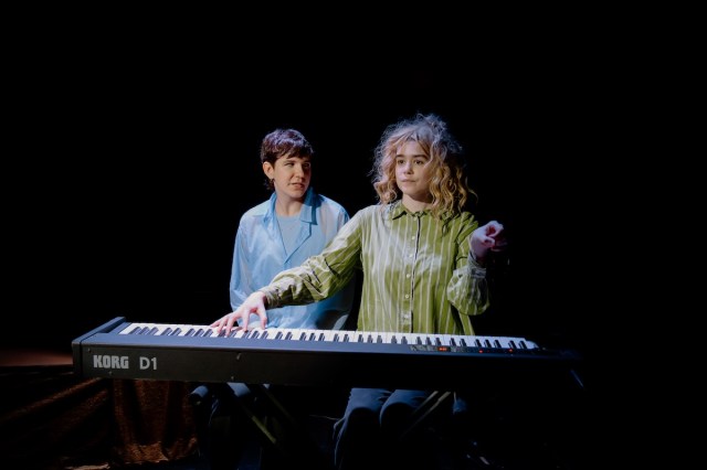 Liva Pierce & Jane Wickline in DUKES at SoHo Playhouse (1). Photo by Dev Bowman
