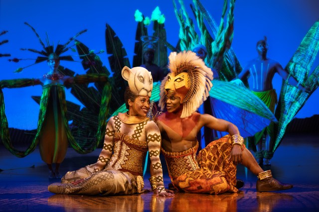 Pearl Khwezi and Mduduzi Madela in <i>The Lion King</i> on Broadway (© Matthew Murphy / Disney) Pearl Khwezi and Mduduzi Madela in <i>The Lion King</i> on Broadway (© Matthew Murphy / Disney)