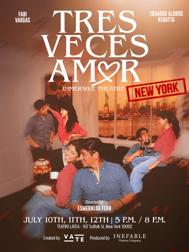 Event Logo: TRES VECES AMOR NY Redes 1080x1440p ENG