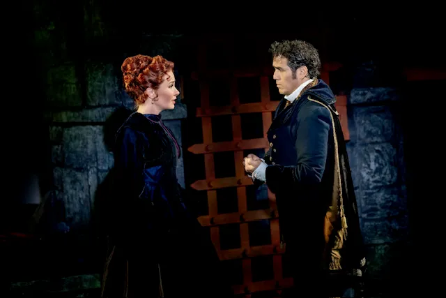 Sierra Boggess and Adam Jacobs in the world premiere of <i>Monte Cristo</i> (© Shawn Salley)