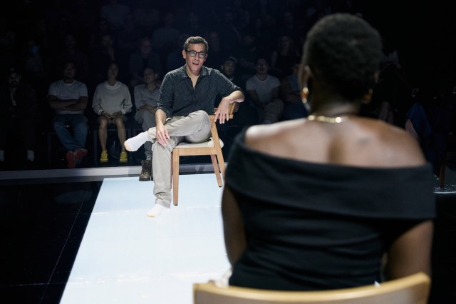 Conrad Ricamora and Shaunette Renée Wilson in the 2026 production of DISRUPTION Photo by Emilio Madrid
