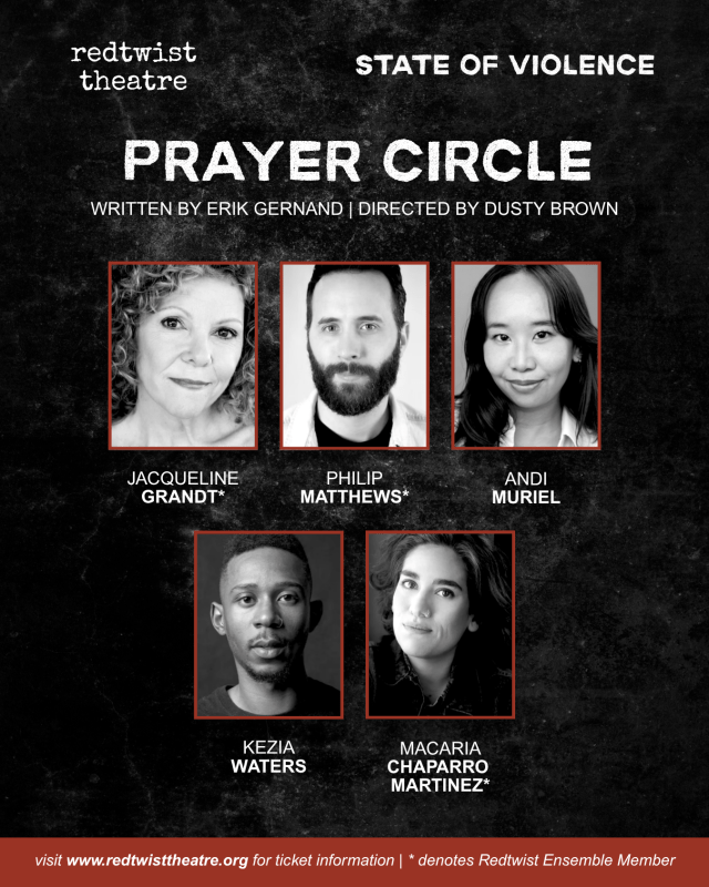 Event Logo: HEADSHOT BLOCK Redtwist Theatre PRAYER CIRCLE Sept17 Nov8 Cast Announcement 2