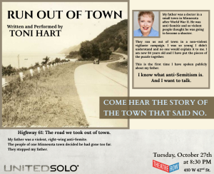 “Run Out of Town” @ United Solo Festival
