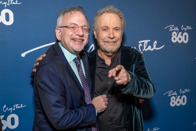 Billy Crystal with Marc Shaiman, who composed the music for <i>860</i> (© Eric Acquaye)