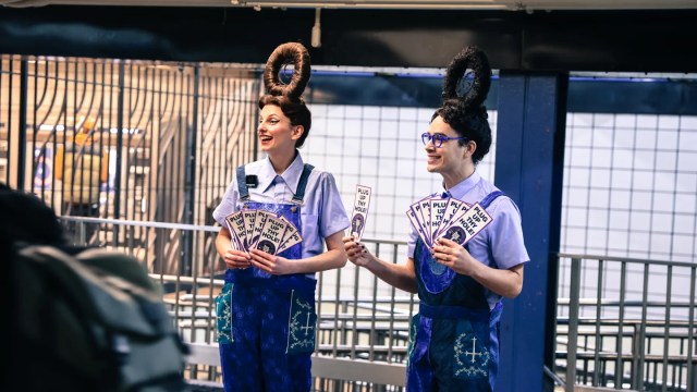 Nadja Leonhard-Hooper and Jake Brasch (Courtesy of Playwrights Horizons) Nadja Leonhard-Hooper and Jake Brasch (Courtesy of Playwrights Horizons)