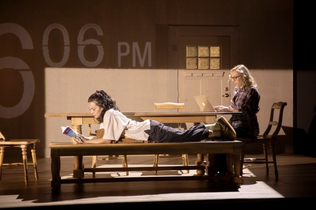 Izabel Mar and Crystal Finn in MCC Theater's 2026 Production of ANON Photo by Monique Carboni (2)