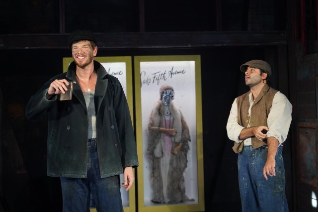 Jon Beavers and Ariyan Kassam in Irish Repertory Theatre's 2026 production of THE HAIRY APE Photo by Carol Rosegg