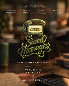 Devin Kessler to Star in Developmental Reading of Saved Messages