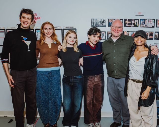 The cast of <i>A Kidman Carol</i> in rehearsal (© Austin Ruffer) The cast of <i>A Kidman Carol</i> in rehearsal (© Austin Ruffer)