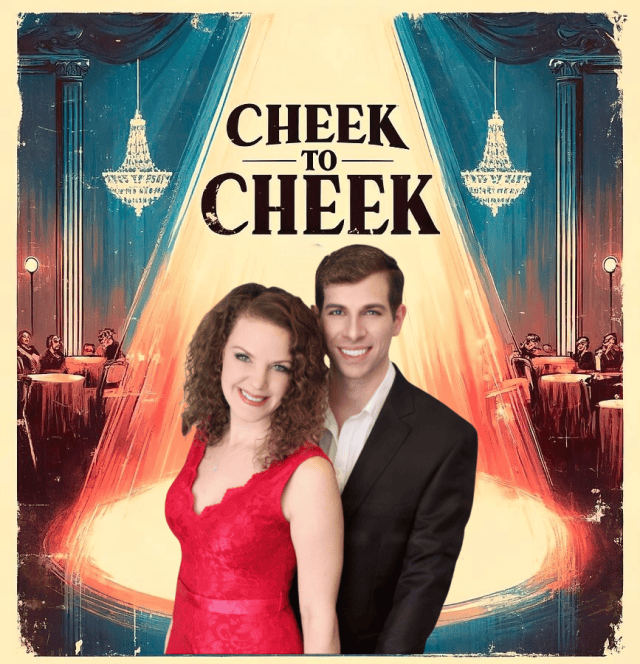Event Logo: cheek to cheek sarah and tyler poster