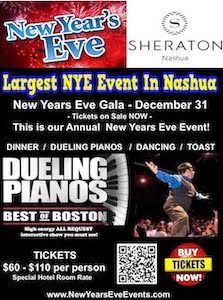 SHERATON NASHUA – NYE GALA – Dec 31